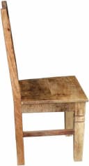 SIT Rustic 4-Fußstuhl Massivholz Braun Holzoptik Bild 3