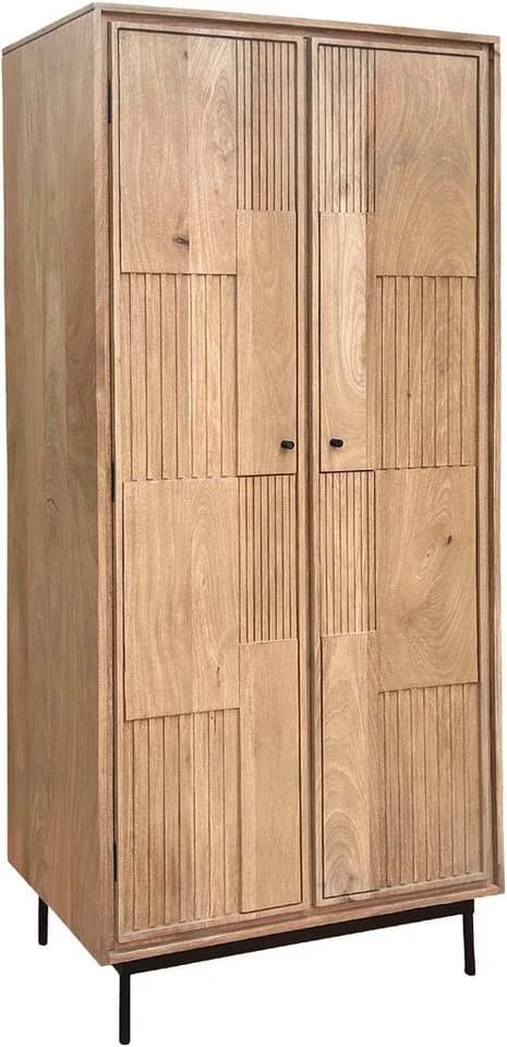Garderobenschrank Massivholz Flurschrank mit variabler Kleiderstange Sit - Bild 2