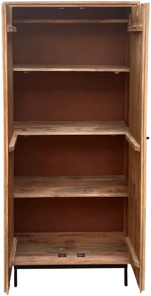 Garderobenschrank Massivholz Flurschrank mit variabler Kleiderstange Sit - Bild 5