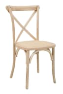 SIT Rattanstuhl 2er-Set Beige Stapelbar Gepolstert Bild 2