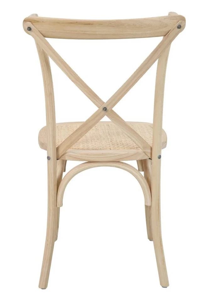 SIT Rattanstuhl 2er-Set Beige Stapelbar Gepolstert - Bild 4