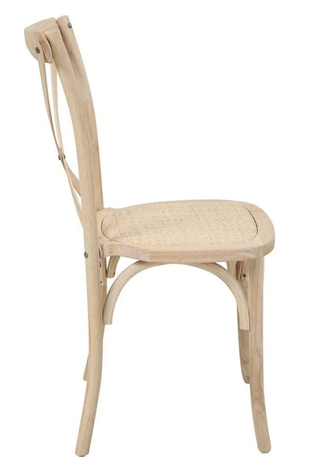 SIT Rattanstuhl 2er-Set Beige Stapelbar Gepolstert - Bild 5