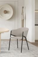Armlehnstuhl SIT Beige Metall Oeko-Tex zertifiziert Bild 1