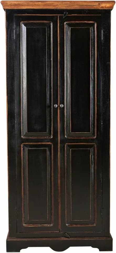 SIT Drehtürenschrank Corsica Schwarz Shabby Chic - Bild 3