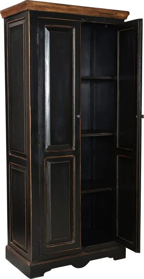 SIT Drehtürenschrank Corsica Schwarz Shabby Chic - Bild 4