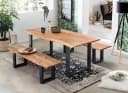 SIT Esstisch Baumkantentisch Massivholz Akazie Beige Natur Bild 1