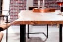 SIT Esstisch Baumkantentisch Massivholz Akazie Beige Natur Bild 3