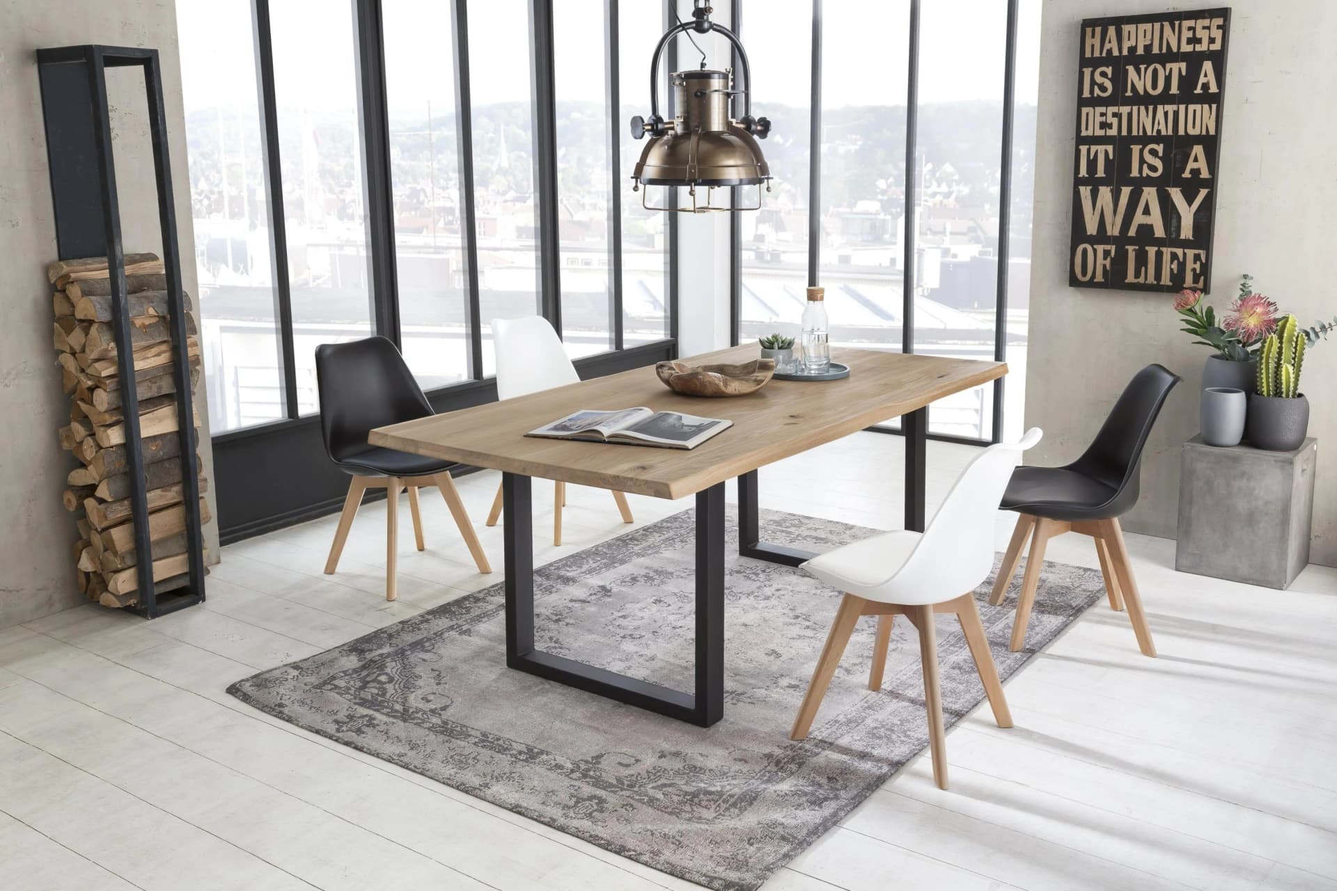 SIT Esstisch Tops&Tables Wildeiche Baumkante Natur Vintage