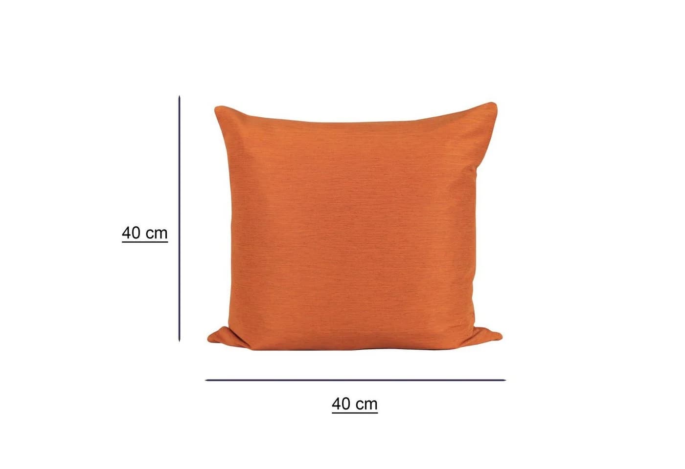 Haus und Deko Kissenbezug Canada Elegant Meliert Orange