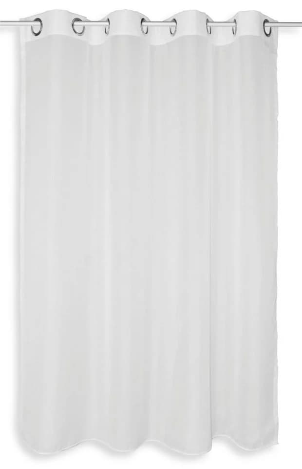 Haus und Deko Voile Gardine Emotion Weiß Transparent mit Ösen