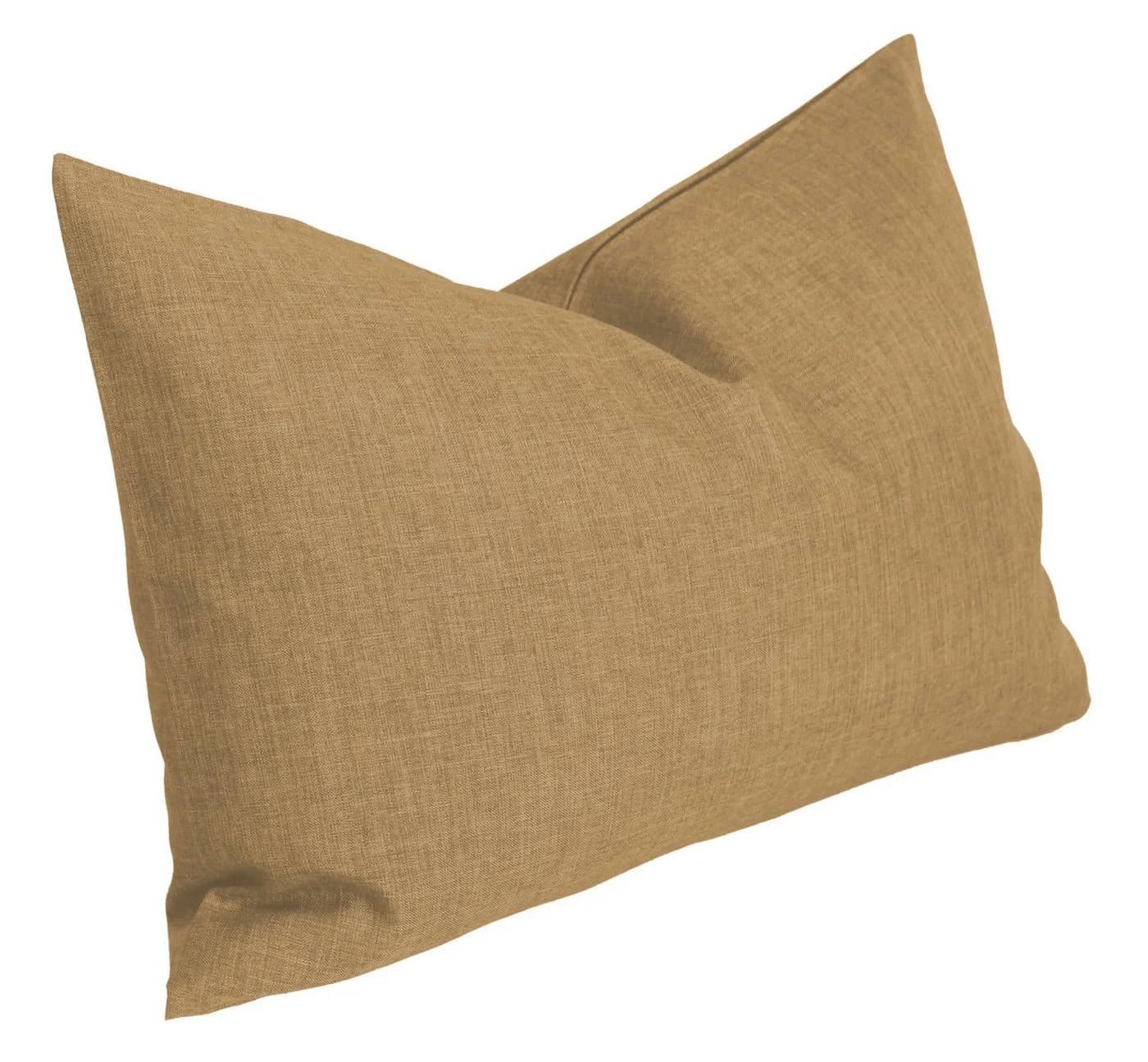 Haus und Deko Kissenhülle Leinenoptik Braun Polyester
