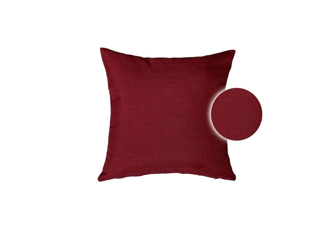 Haus und Deko Kissenbezug Leinenoptik Rot 1 Stück