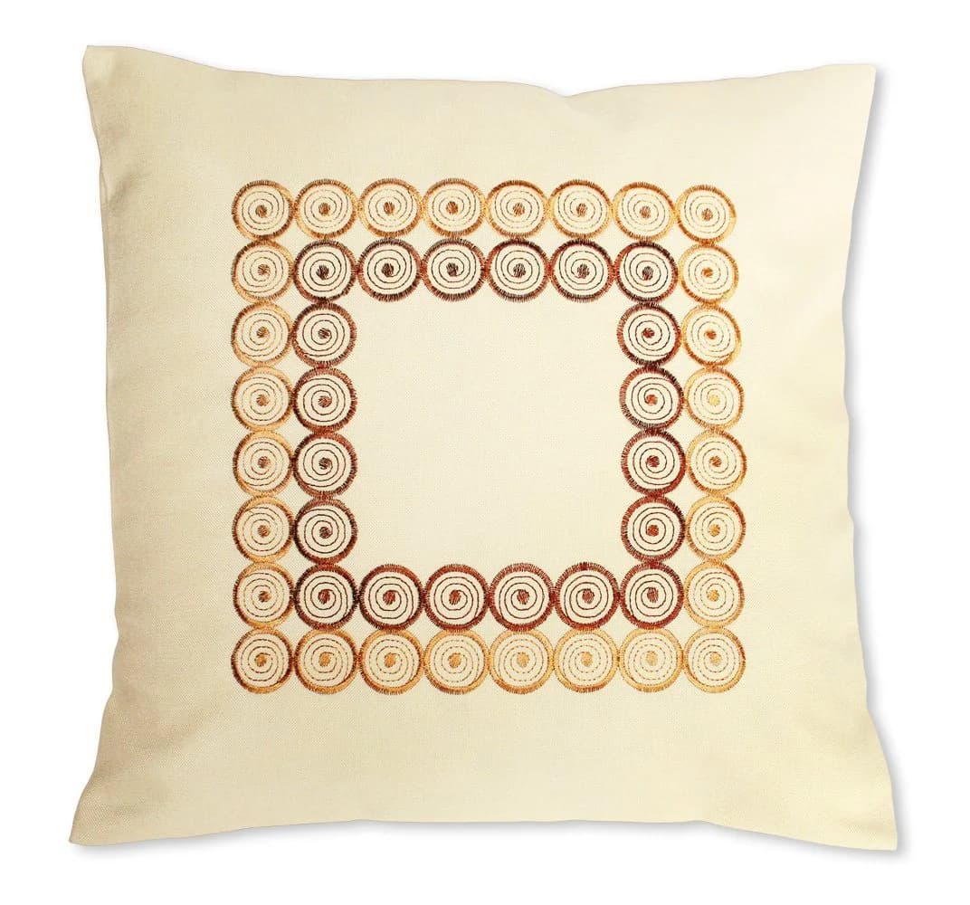 Haus und Deko Kissenhülle Retro Leinenoptik Beige 40x40