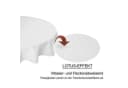 Haus und Deko Tischdecke rund 140 cm Ø weiß Leinenoptik wasserabweisend Bild 3