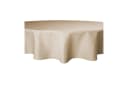 Haus und Deko Tischdecke rund 160 cm Ø Leinenoptik beige wasserabweisend Bild 2