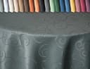 Haus und Deko Tischdecke Rund 135 cm Gelb Damast Bild 1