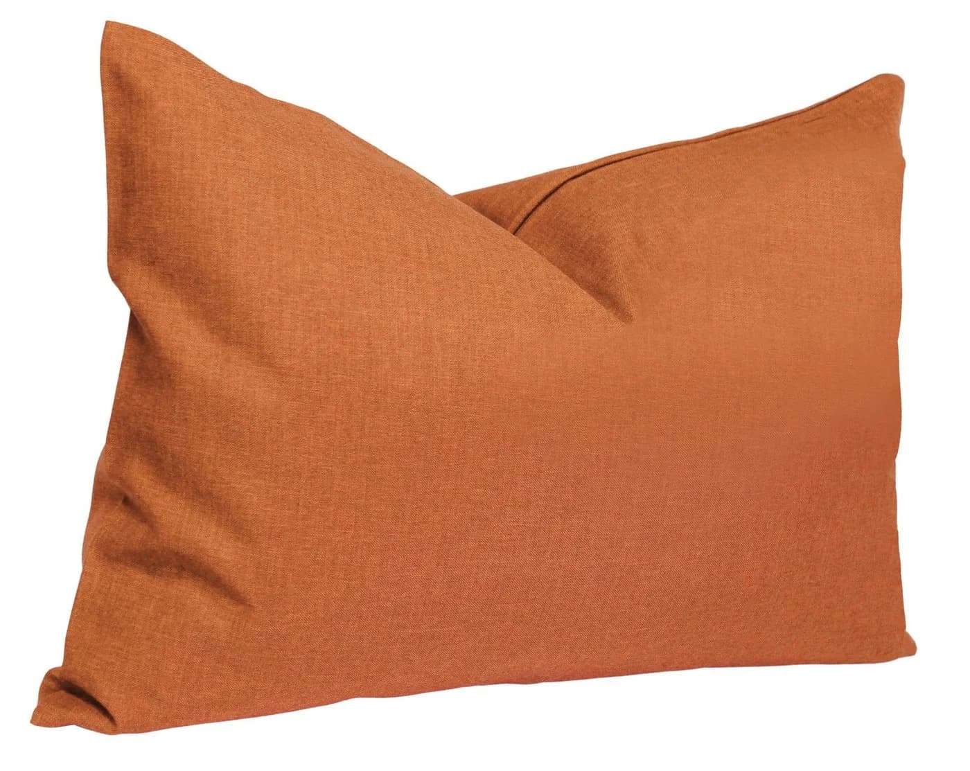 Haus und Deko Kissenbezug Leinenoptik Orange Polyester