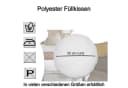 Haus und Deko Rundkissen Weiß Polyester Füllkissen Bild 1