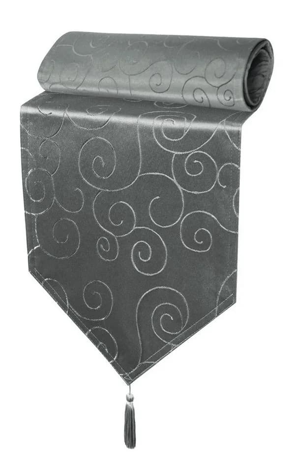 Haus und Deko Tischläufer Damast Ornamente klassisch Tischdecke