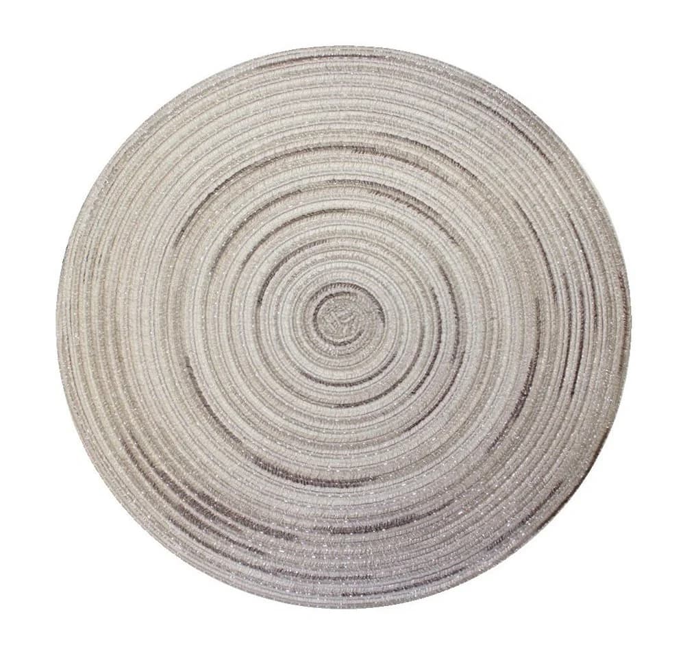 Haus und Deko Platzset rund ca. 40 cm Sandtaupe Polyester