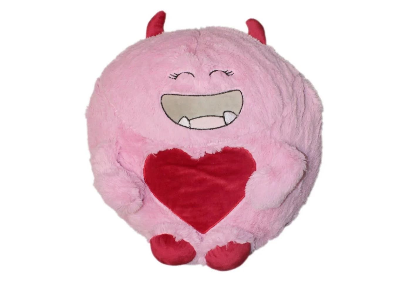 Haus und Deko Monster Kuschelkissen Rosa Plüsch Kinderkissen - Bild 2