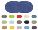 Haus und Deko Platzset 2er Set Oval Grün Geflochtene Optik Bild 1