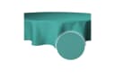 Haus und Deko Tischdecke rund 160 cm blau Leinenoptik wasserabweisend Bild 1