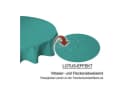Haus und Deko Tischdecke rund 160 cm blau Leinenoptik wasserabweisend Bild 3