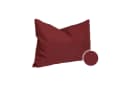 Haus und Deko Kissenbezug 2er Set Bordeaux Leinenoptik Polyester Bild 1