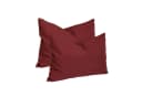 Haus und Deko Kissenbezug 2er Set Bordeaux Leinenoptik Polyester Bild 2