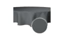 Haus und Deko Tischdecke Rund Leinenoptik Lotuseffekt Wasserabweisend Anthrazit Bild 1