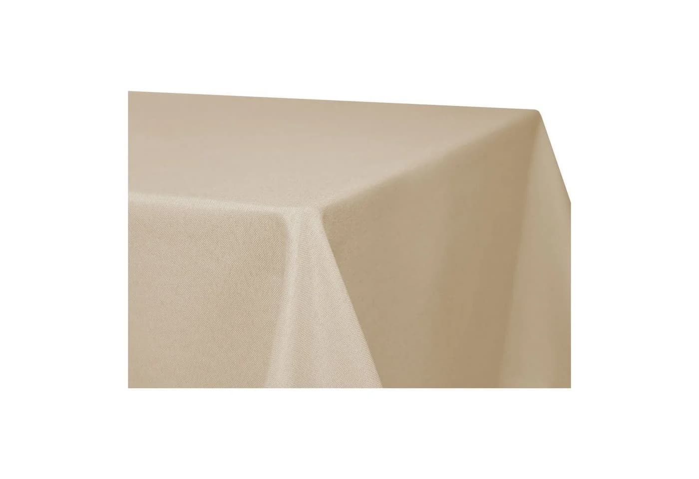 Haus und Deko Tischdecke Eckig Leinenoptik Beige Wasserabweisend - Bild 2