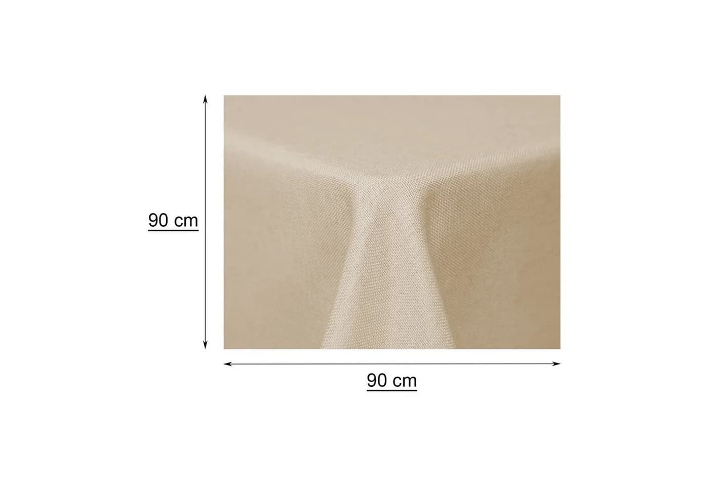Haus und Deko Tischdecke Eckig Leinenoptik Beige Wasserabweisend - Bild 4