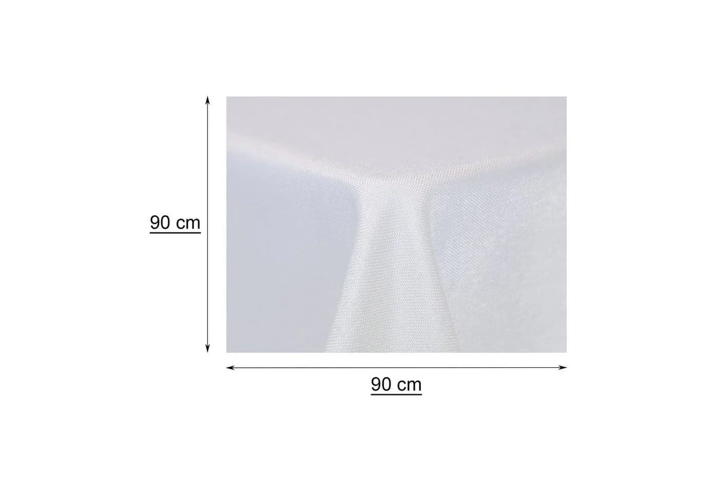 Haus und Deko Tischdecke eckig Leinenoptik Lotuseffekt Wasserabweisend Weiß - Bild 4