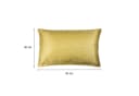 Haus und Deko Kissenbezug Damast Circle Gelb 100% Polyester Bild 1