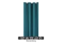 Haus und Deko Gardine Vorhang 140x245 cm Leinenoptik Uni Blau Bild 1