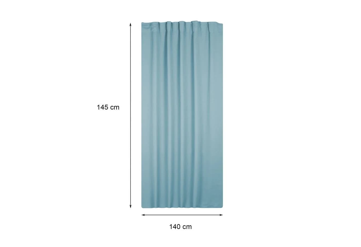 Haus und Deko Verdunkelungsvorhang Kräuselband Blau - Bild 4