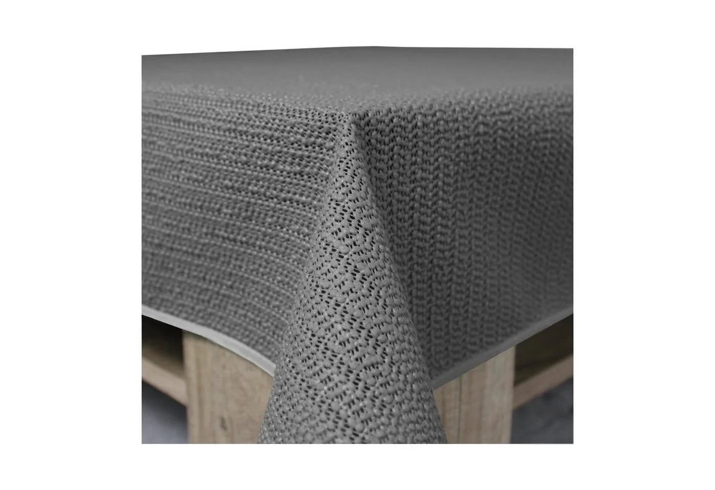 Haus und Deko PVC Tischdecke Outdoor Grau Rutschfest Wetterfest - Bild 3