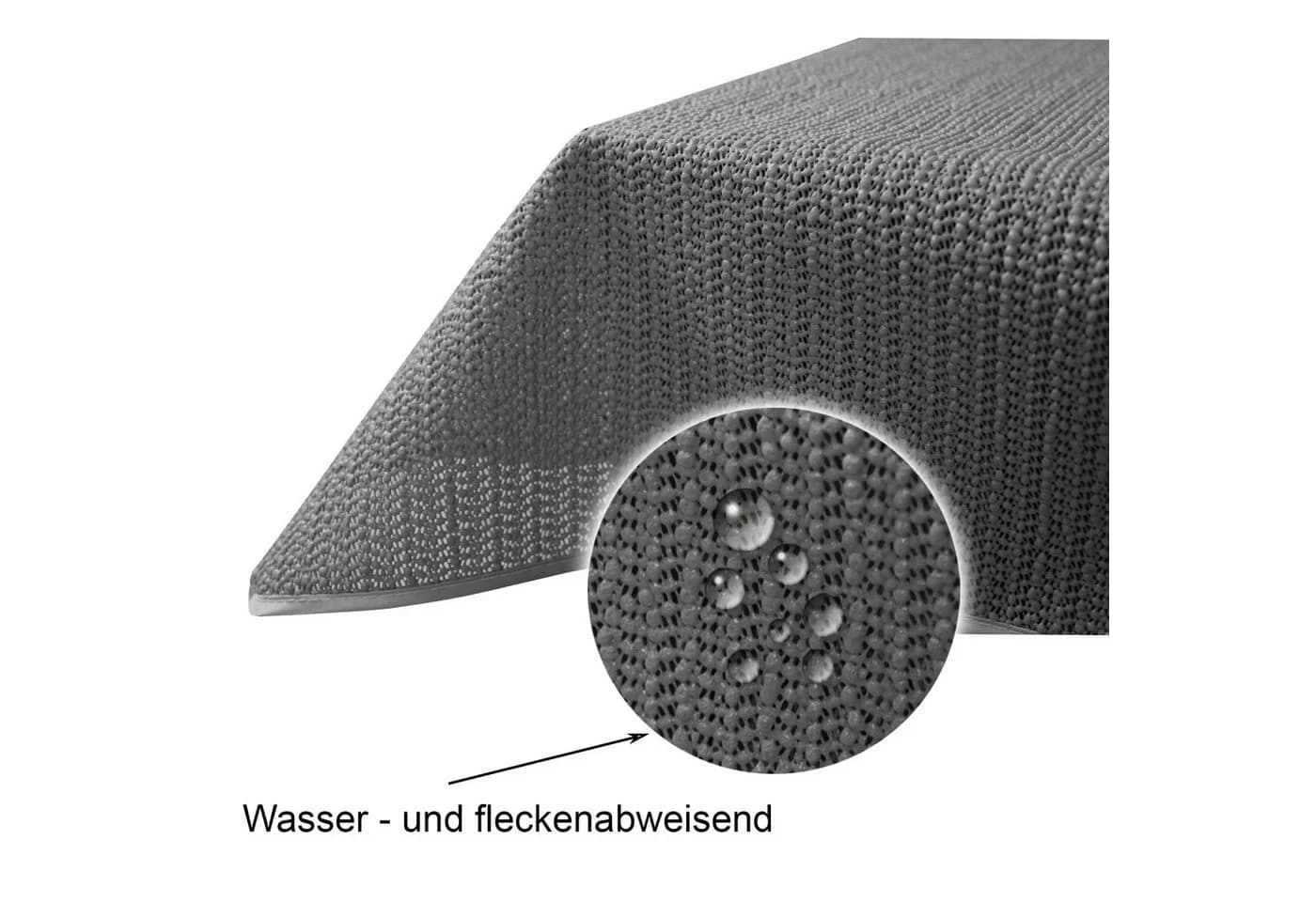 Haus und Deko PVC Tischdecke Outdoor Grau Rutschfest Wetterfest - Bild 5