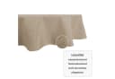 Haus und Deko Tischdecke Oval Beige Natur Leinenoptik Lotuseffekt Bild 3