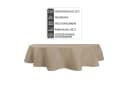 Haus und Deko Tischdecke Oval Beige Natur Leinenoptik Lotuseffekt Bild 5