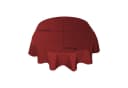 Haus und Deko Tischdecke Oval Leinenoptik Rot Wasserabweisend Bild 4