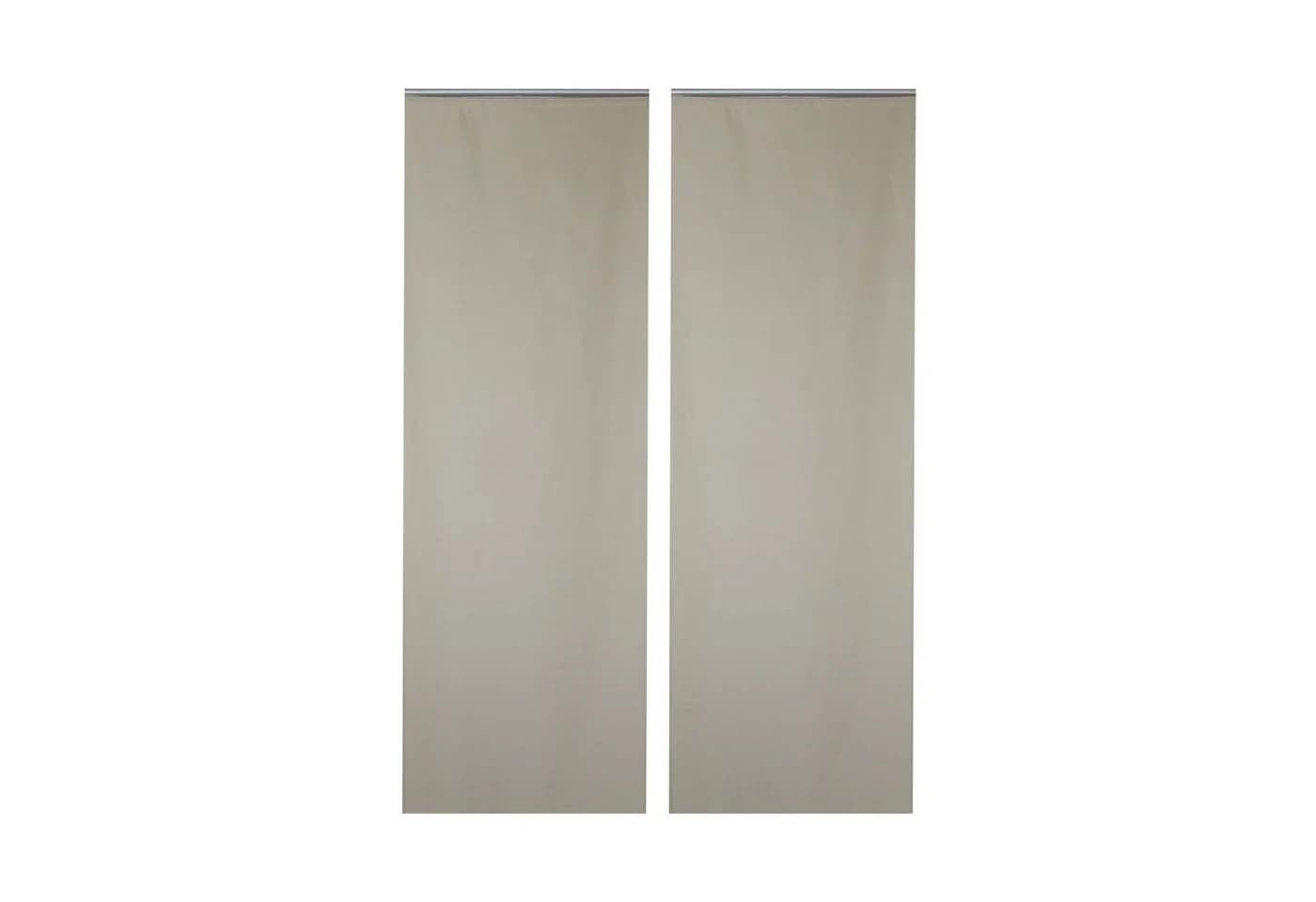 Haus und Deko Schiebegardine 2er Set Beige Polyester blickdicht - Bild 2