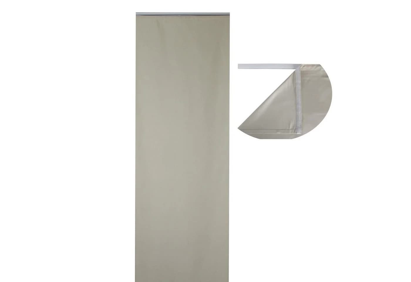 Haus und Deko Schiebegardine 2er Set Beige Polyester blickdicht - Bild 3