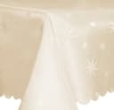 Haus und Deko Tischdecke Weihnachten Lurex Sterne eckig Gold/Weiß Bild 1