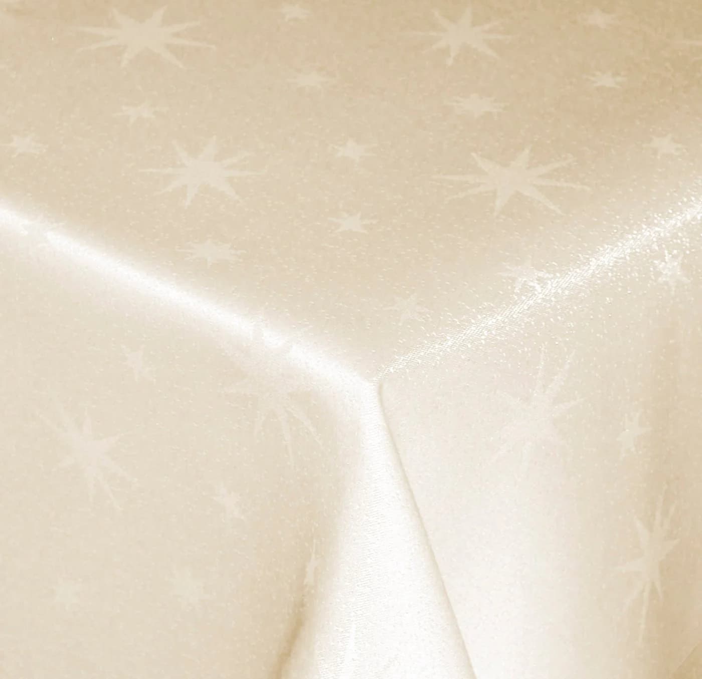 Haus und Deko Tischdecke Weihnachten Lurex Sterne eckig Gold/Weiß - Bild 2