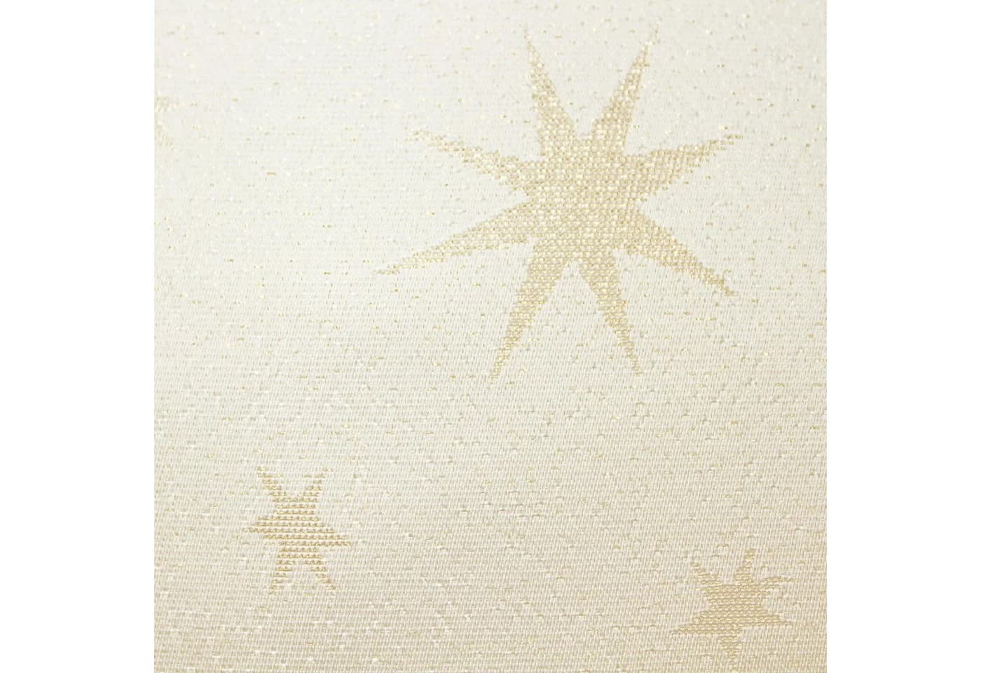 Haus und Deko Tischdecke Weihnachten Lurex Sterne eckig Gold/Weiß - Bild 3