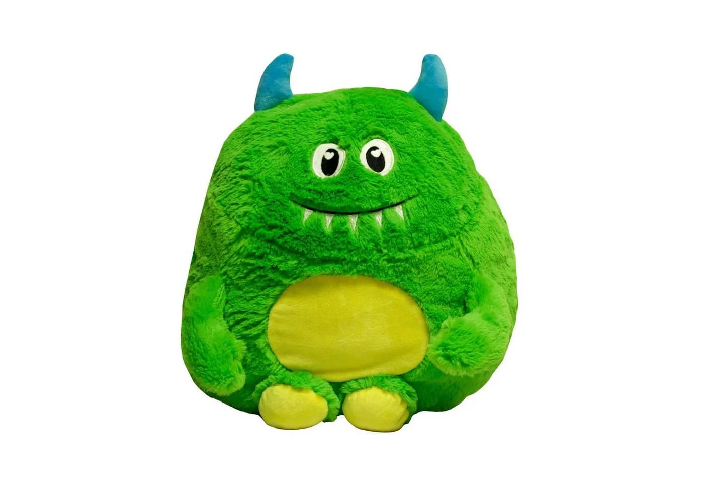 Haus und Deko Monster Kuschelkissen Grün Kinder Dekokissen - Bild 2