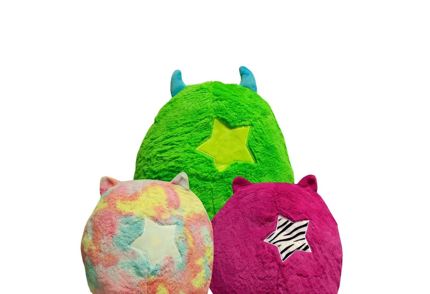 Haus und Deko Monster Kuschelkissen Grün Kinder Dekokissen - Bild 3
