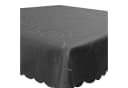 Haus und Deko Tischdecke Grau Damast Ornamente Circle Struktur bügelfrei Bild 2